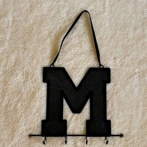 Black Metal Jewelry Organizer Hanging Wall Ornament M